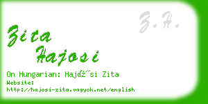 zita hajosi business card